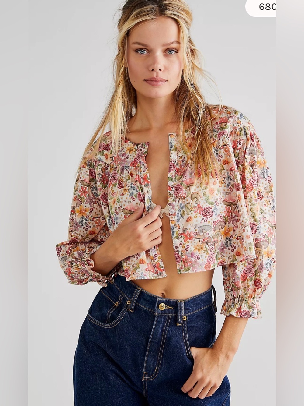 For Love & Lemons Theodora Crop Top